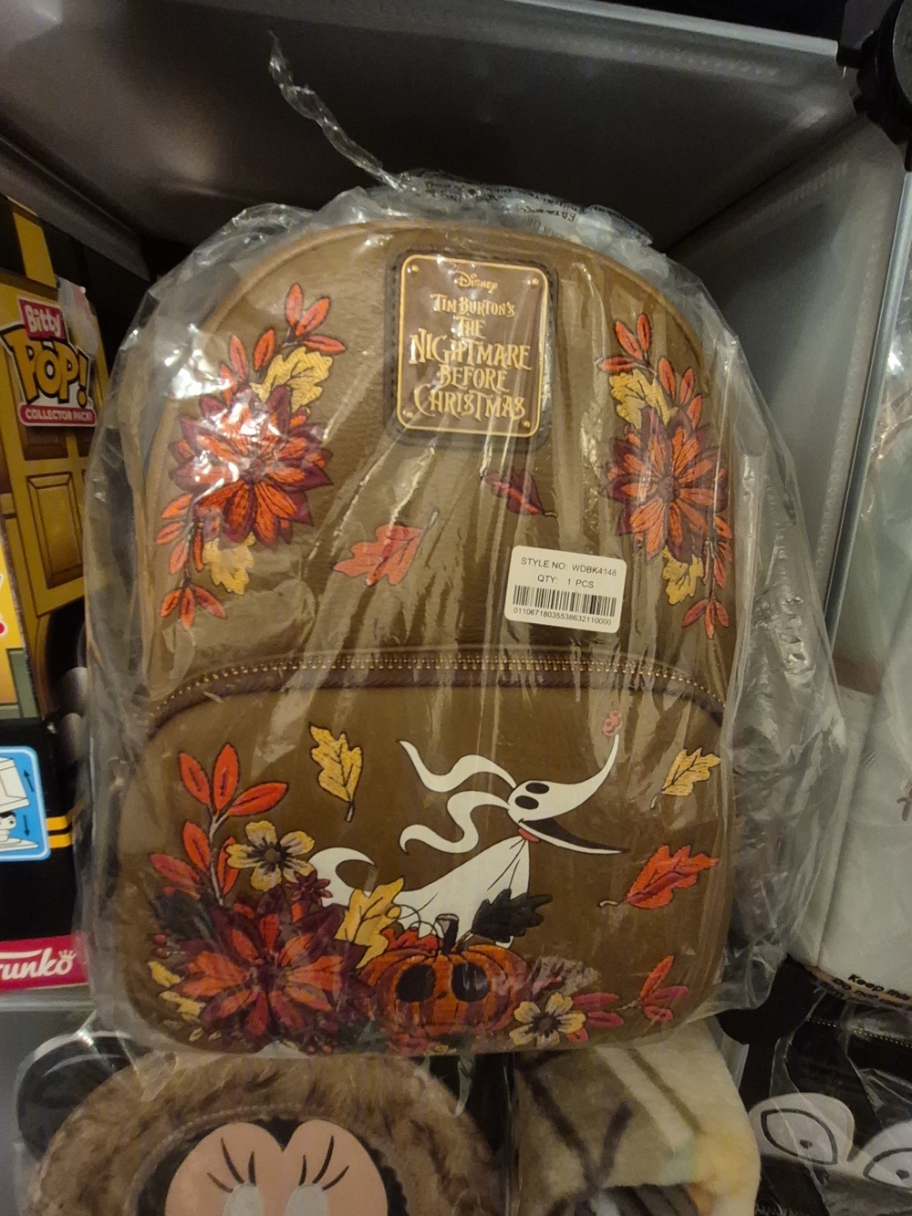 Loungefly Brown Floral "Zero" Backpack